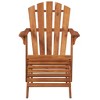vidaXL Garden Chair Brown Solid acacia wood Standard Foldable - 2 of 4