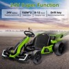 24V Kids Electric Drift Go Kart, 300W Motor, 8.5MPH, Adjustable Length, LED Lights, Drift/Sport Modes, EVA Tires - 3 of 4