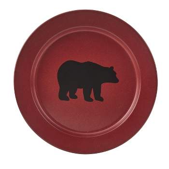 Park Designs Linville Enamel Bear Dinner Plate Set of 4
