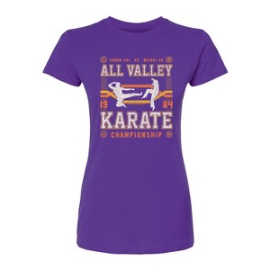 Women's - The Karate Kid - All Valley Karate Champion Fitted Graphic T-Shirt - 1 of 1