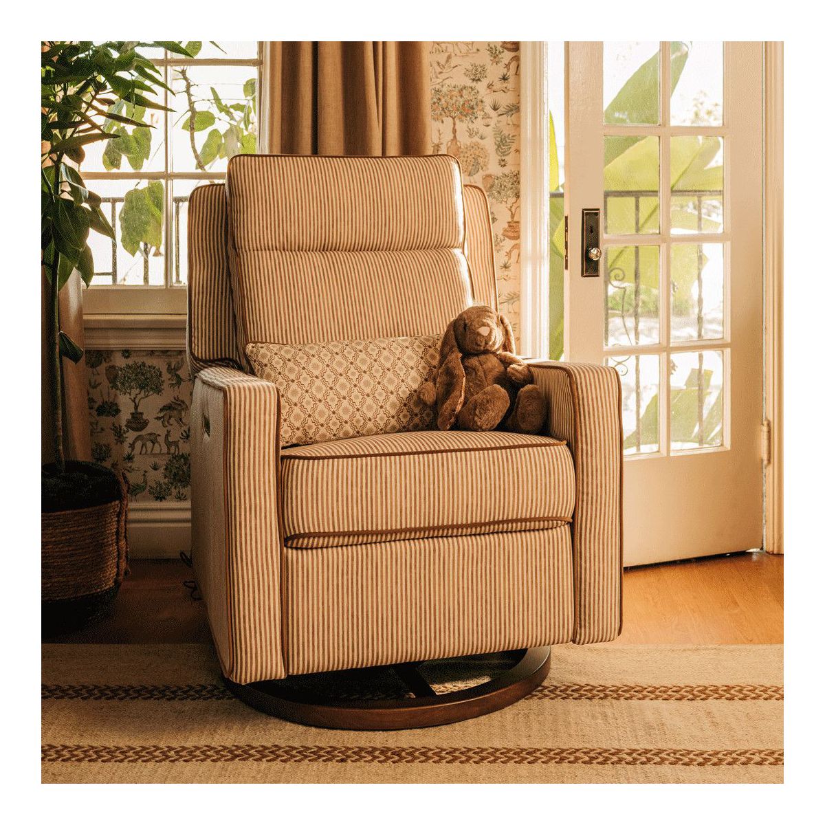 Babyletto Sigi Pro Power Recliner and Swivel Glider with Power Adjustable Headrest and Lumbar Support by Nate Berkus - thumbnail 5