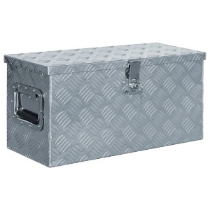 vidaXL Aluminum Box 24.2"x10.4"x11.8" Silver - 1 of 4