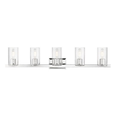 Livex Lighting Clarion 5 - Light Vanity in  Polished Chrome