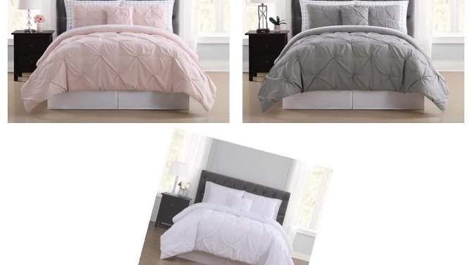 Truly Soft Twin Extra Long Arrow Pleated Bed in a Bag Set Blush, 2 of 6, play video
