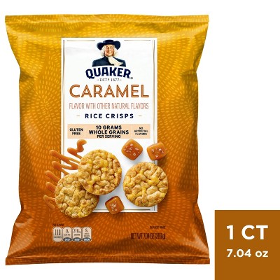 Quaker Caramel Gluten Free Popped Rice Crisps - 7.04oz