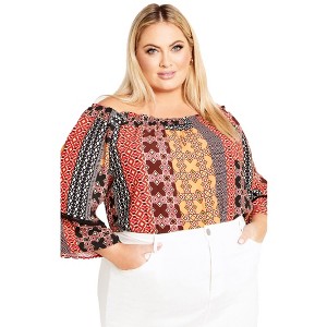 Avenue Women's Plus Size Miley Top - 1 of 4