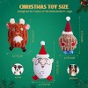 Nocciola 3 Pack Jolly Chubby Trio Christmas Dog Toys,Santa Claus, Reindeer and Gingerbread Man,Cute Stuffed Crinkle & Squeaky Toys,Durable Puppy Toys - 4 of 4
