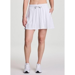 RBX Active Women's Tennis-Style Seamed Pleats Active Skort with Built in Shorts and Pockets - 1 of 4