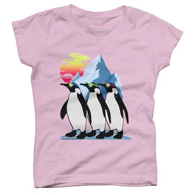 Girl's Design By Humans North Pole Summer By clingcling T-Shirt