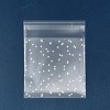 Wrapables Transparent Self-Adhesive 4" x 4" Candy and Cookie Bags, Favor Treat Bags for Parties and Wedding (200pcs), White Dots - 2 of 4