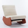 Runesay Orange Modern Rocking Chair Recliner - 4 of 4