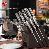 imarku16PCS Kitchen Knife Set with Block High Carbon Stainless Steel, Japanese Knife Set with Dotted Non-Slip Ergonomic Handle, Dishwaher Safe - 4 of 4