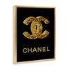 Stupell Industries Gleaming Fashion Brand Logo Black Floater Framed Canvas Wall Art - 3 of 4