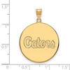 Black Bow Jewelry 10k Yellow Gold Florida Gators NCAA Extra Large Pendant - 2 of 3