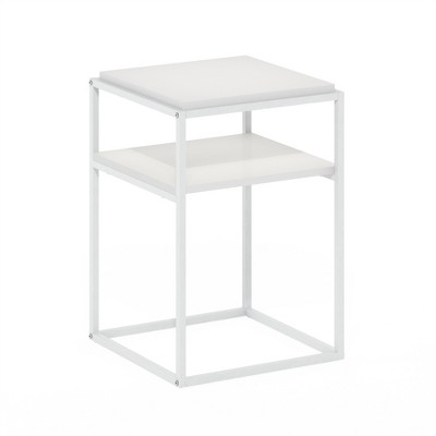 Furinno Moretti Modern Lifestyle Stackable Shelf, 2-Tier, Solid White/White