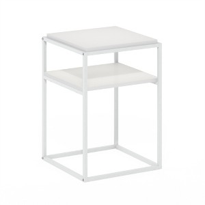Furinno Moretti Modern Lifestyle Stackable Shelf, 2-Tier, Solid White/White - 1 of 1