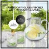 Artland Iris 90oz Hand Blown Pitcher & Set of 4 14oz DOF Glasses, Lead-Free Bubble Shape Glassware for Stylish Serving and Dining - 2 of 4