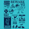 Girl's Jurassic World: Dominion Beware Dinosaur Message Collage T-Shirt - 2 of 4