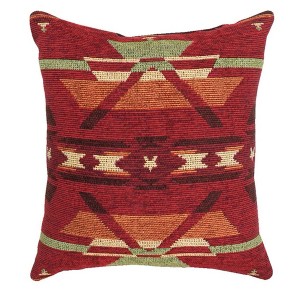 20 Inch Decorative Pillow – Flame Tapestry Design by Manual Woodworkers and Weavers - 1 of 3