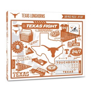 NCAA Texas Longhorns 500pc Scrapbook Puzzle : Target