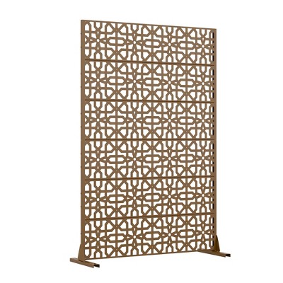 Lirago Galvanized Metal Garden Fence 72 in Outdoor Privacy Screen