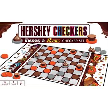 MasterPieces Officially licensed Hershey Checkers Board Game for Families and Kids ages 6 and Up
