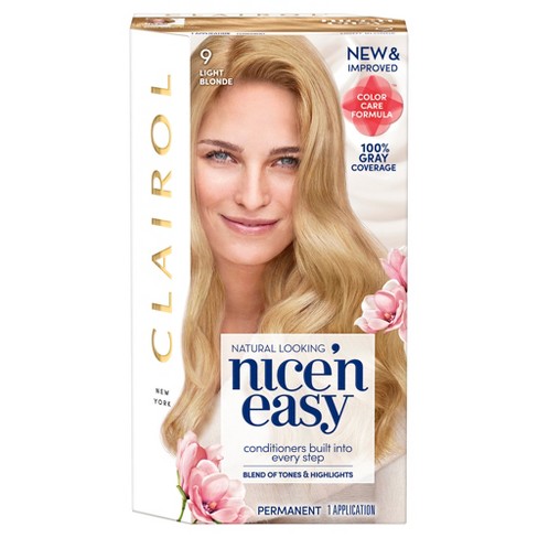 Clairol Nice N Easy Permanent Hair Color 9 Light Blonde 1 Kit