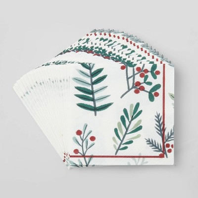 20ct Conservatory Beverage Disposable Napkin - Wondershop™