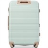 BEAFUP Luggage Sets New Model ABS Hardshell 3pcs Hardside Lightweight Durable Suitcase Spinner Wheels Suitcase with TSA Lock 20''24''28''(Grey Green) - 4 of 4