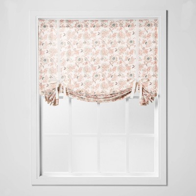 63"x42" Floral Light Filtering Balloon Shade Cream - Threshold™