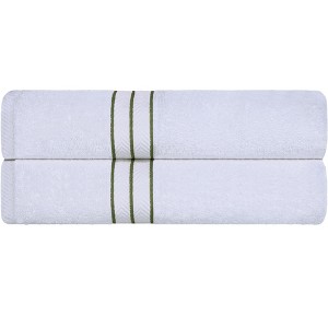 Premium Cotton Solid Plush Heavyweight Hotel Luxury Towel Set by Blue Nile Mills - 1 of 4