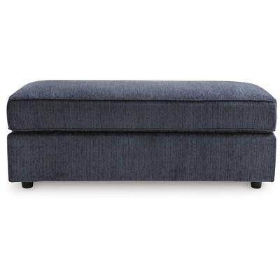 Albar Place Oversized Black Upholstered Accent Ottoman