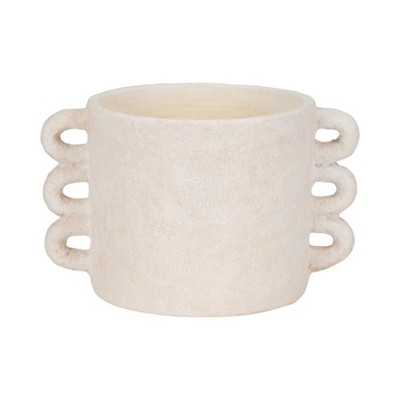 Decorative Planter Pot - Handcrafted Ceramic - Textured Matte Finish - Modern Boho Style - Indoor & Outdoor Use