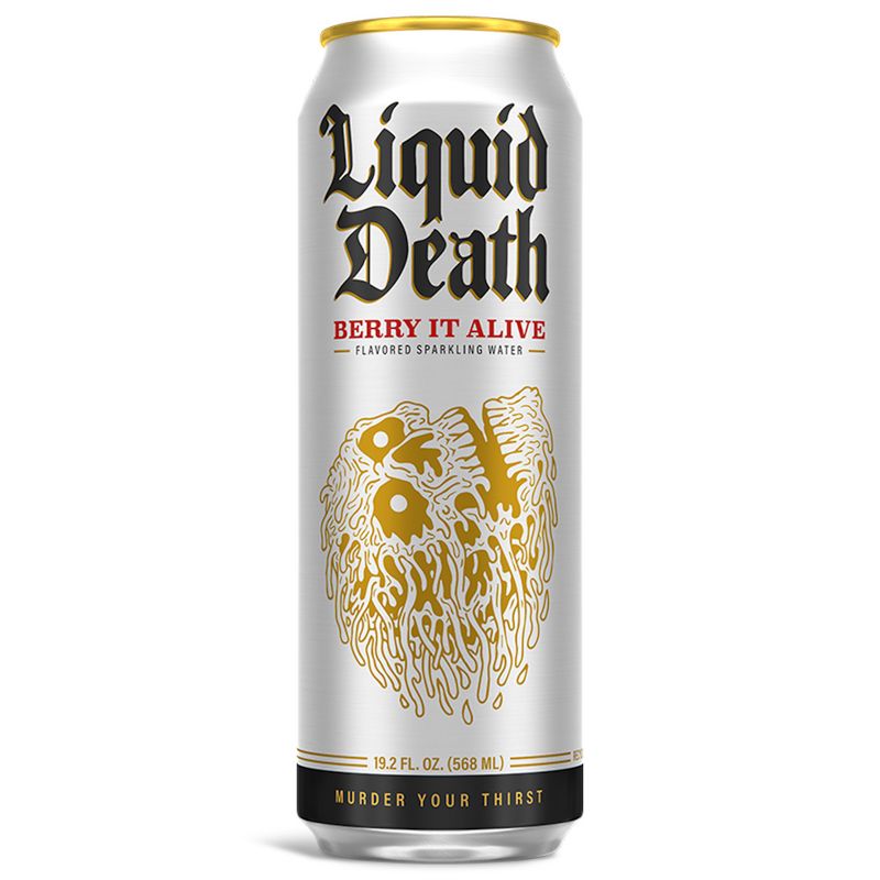 Liquid Death Berry It Alive Agave Sparkling Water - 8pk/19.2 fl oz Cans, 5 of 9