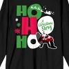 A Christmas Story Ho Ho Ho Women's Black Long Sleeve Crew Neck Tee - 2 of 3