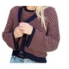 Women's Two Piece Cardigan And Sleeveless Sweater - current air - 3 of 4