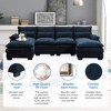 YOOCOZZ Double-Chaise Chenille Sectional Sofa with Double-Layer Cushion, Armrest and Lumbar Pillows - 4 of 4