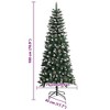 vidaXL Artificial Christmas Tree with 300 LEDs Green 76 x 76 x 180 cm - 4 of 4