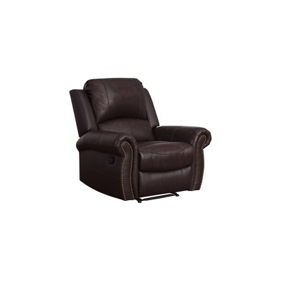 target leather recliner