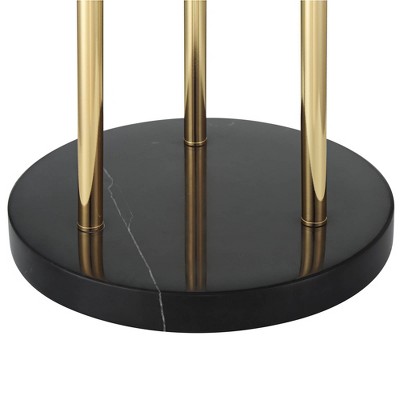 Edison Black and Gold Glass Globe Floor Lamp