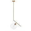Elegant Lighting Ryland 1 light Brass and Clear glass pendant - 3 of 4