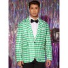 Lars Amadeus Men's Slim Fit Lightweight Formal Argyle Plaid Sports Coat - 2 of 4