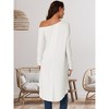 Seta T Women's One Shoulder Long Sleeve High Low Asymmetrical Hem Tunic Blouse - 4 of 4