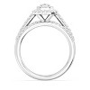 GILDED 925 Sterling Silver Wedding Ring Set for Women | Lab-Grown Diamond Engagement Ring in 1/2, 5/8, 3/4, 1 Carat | Size 7 | Bridal Set - 3 of 4