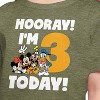 Girls' - Disney - Hooray I'm 3 Today Short Sleeve Graphic T-Shirt - 2 of 4