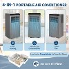 8000 BTU Portable AC - Cools 350 Sq.Ft, 4-in-1 (AC/Fan/Dehumidifier/Energy Saver), Remote, Timer, Sleep Mode for Bedroom/Office - 4 of 4