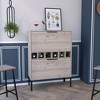 Gulches Bar Cabinet with Six Built-in Wine Racks & Double Doors - 2 of 4