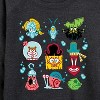 Women's - Spongebob Squarepants - Spongebob: The Search For Squarepants Grid Lightweight French Terry Wide Neck Long Sleeve Graphic Shirt - 2 of 4