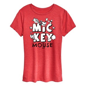 Women's - Disney - Mickey Mouse Short Sleeve Graphic T-Shirt - 1 of 4