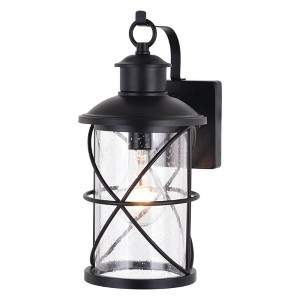 Vaxcel Adams 1 - Light Wall Light in  Black - 1 of 4